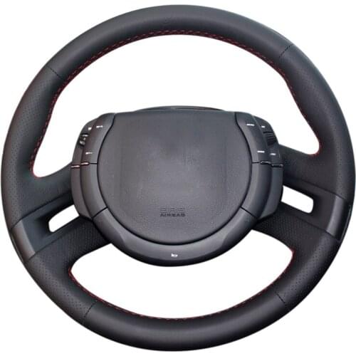 DIY Heated steering wheel cover for Citroen Triumph C4 2005-2010 car styling Microfiber leather Braid on the steering wheel case