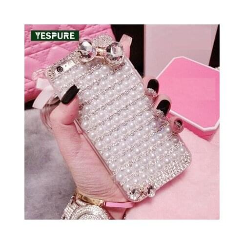 YESPURE Fancy Women Phone Accessories Case For Iphone 6 Plus Pearl Design Crystal Clear Back Cover Coque Capa Para Carcasas