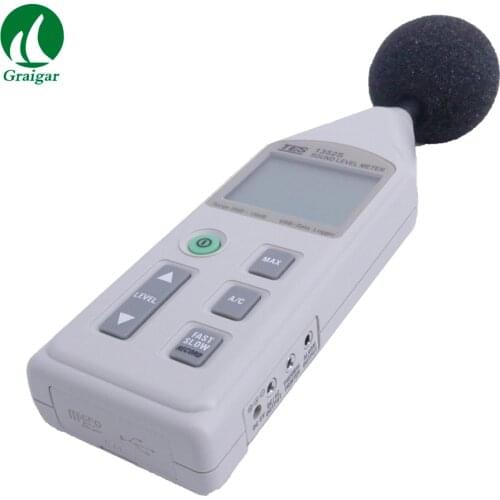 TES-1352S Digital Sound Level Meter Datalogging Sound Level Alarm Output by Fast Shipping