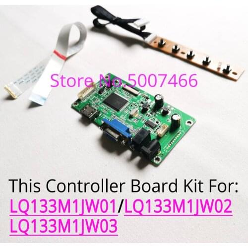 For LQ133M1JW01 LQ133M1JW02 LQ133M1JW03 notebook LCD screen 30Pin-eDP VGA 13.3" 1920*1080 WLED controller drive board kit