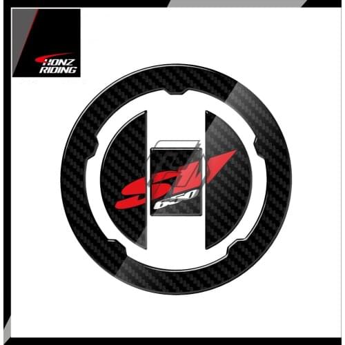 For Suzuki SV650 SV650A SV650S Gas Decals SV 650 2003-2009 3D Carbon-look Motorcycle Fuel Gas Cap Protector Sticker