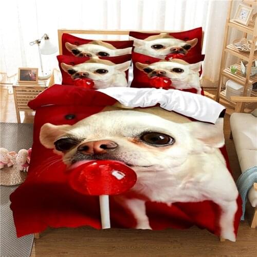 Lollipop Puppy Bedding Set Duvet Cover Set 3d Bedding Digital Printing Bed Linen Queen Size Bedding Set Fashion Design