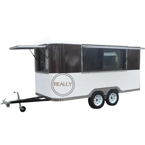 Mobile Food Trailer Customized China Food Truck/Crepe Food Trailer/Hot Dog Cart Kiosk Coffee Truck for Snack Food