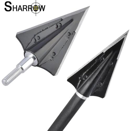 6pcs 125 Grains Archery Hunting Arrowheads Arrow Points Target Fixed 2 Blades Broadheads Bow and Arrow Shooting Accessories