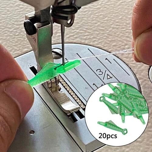 Sewing Machine Needle Threader with Hook Plastic Stitch Insertion Tool Quick Automatic Changer Craft Accessories Supplies