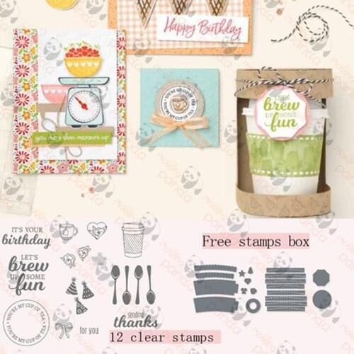 SOME FUN Metal Cutting Dies and Stamps Scrapbooking Craft Stencil Card Make Album Sheet Decoration 2021 Template