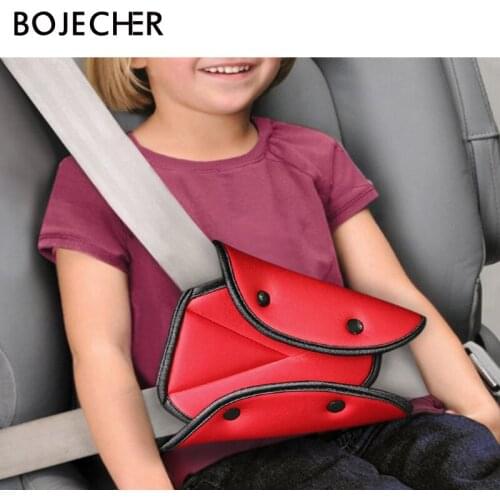 Newest Car Seat Safety Belt Cover Sturdy Adjustable Triangle holder Pad Clips Baby Child Kids Protection Car-Styling Car Goods