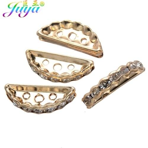 Wholesale 50pcs/lot Cz Rhinestones Loose Crystal Beads Needlework Spacers Beads DIY Jewelry Bracelet Accessories Supplies