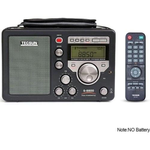 Original TECSUN S-8800 PLL DSP AM/FM/LW/SW All band SSB Radio Receiver Stereo + Remote Control