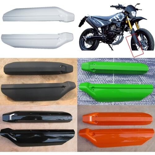 Motorcycle Front Shock Absorber Fork Protective Cover Plastic Shield for Suzuki Qingqi Genesis GXT200 QM200GY Left Right 1 Pair