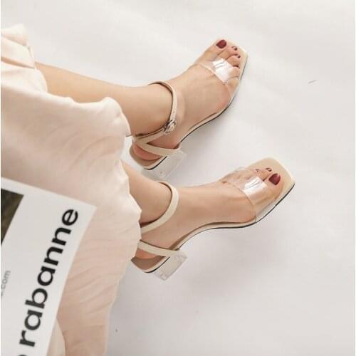 Big Size High heels sandals women shoes woman summer ladies Fairy Winds Open Toes and Transparent Sandals