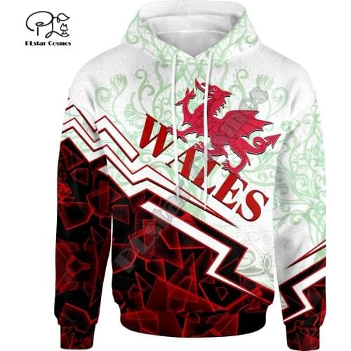 Tessffel Country Emblem Flag Wales Cymru Dragon Tattoo Art NewFashion Tracksuit 3DPrint Men/Women Harajuku Streetwear Hoodies 24