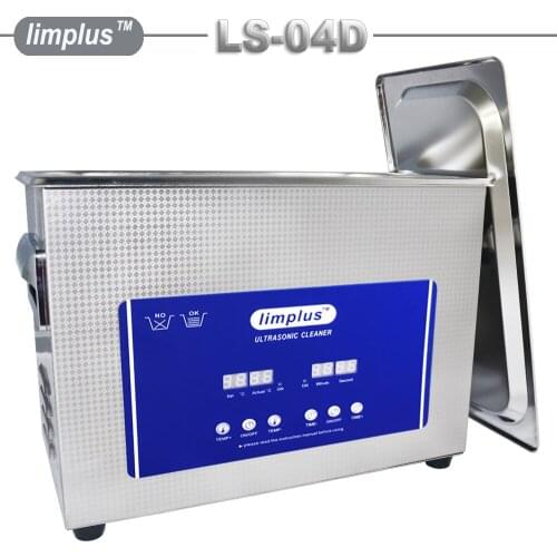 Limplus 4.5L Ultrasonic Cleaner Bath Digital Timer&Heating Jewelry Denture Circuit Board Cleaning Machine Intelligent Control