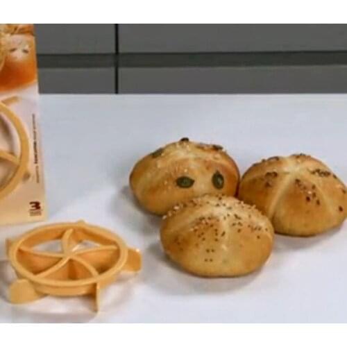 Fan Shaped Dough Cookie Press Bread Rolls Mold Plastic Pastry Cutter Cake Biscuit Stamp Mould Baking Tools Kitchen Tools
