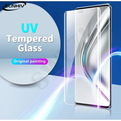 ZLNHIV UV protective film for Huawei nova 7 8 P30 P40 pro plus mate 20 30 30E 40 40E phone screen protector tempered glass