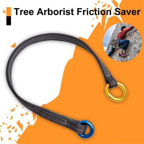 120CM Tree Work Arborist Friction Saver Loop Belt Climbing Rope Cambium Saver Loop Belt Sling for Garden Work