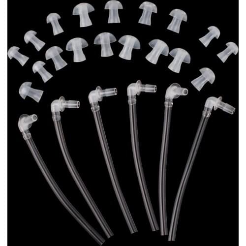 18pcs Ear Plug 6 tubes Siemens Resound BTE Hearing Aid Aids Eartips Domes S M L