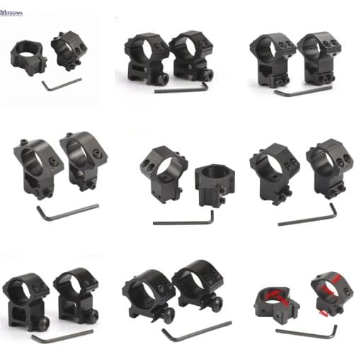 2PCS 30mm / 25.4mm Scope Mount Riflescope Rings Mount 11mm Dovetail Scope rail / 20mm Picatinny For Rifle Scope Mount Hunting