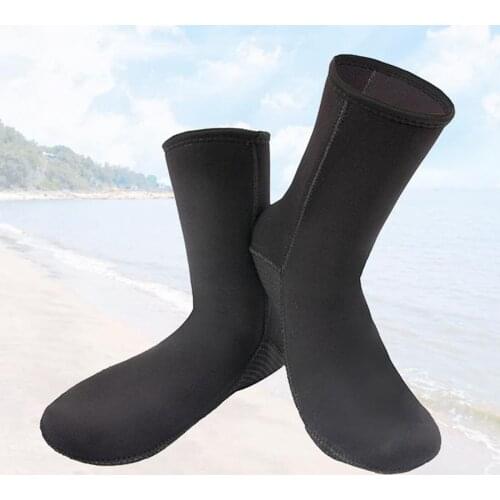 3mm Neoprene Wetsuit Socks Beach Water Sports Keep Warm Sand Protection Socks Wetsuit Booties for Men Women Surfing Snorkeling