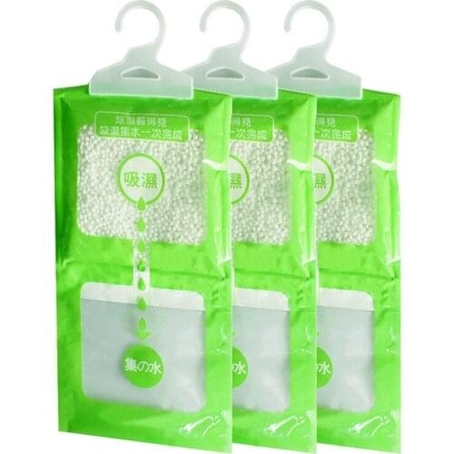 Hang Type Wardrobe Dehumidifier 3 PCS Dehumidification Bags 100g/bag Shoe Cabinet Bookcase Anti-mold Moisture Absorber