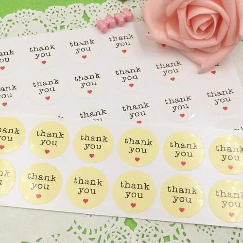 600Pcs/Lot Package Seal Label Products Nice Kraft Paper Self-Adhesive thank You Baking Seal Sticker Label Products