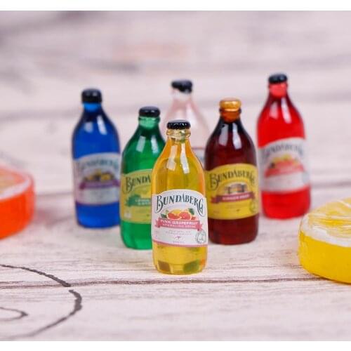7Pcs 1/12 Dollhouse Miniature Resin Bottle Simulation Wine Bottle Drink Bottle Model