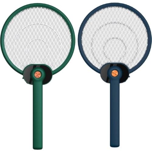 3000V Bug Zapper Racket Electric Fly Swatter & Cordless Lamp Rechargeable Insect Trap with LED Attractant Light 3 Mesh