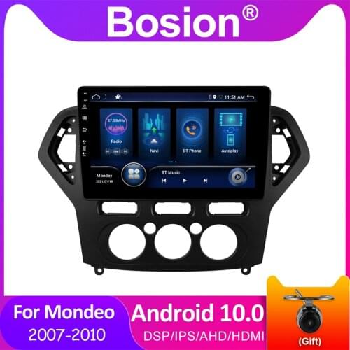 Bosion Android 10 Car DVD Multimedia Player For Ford Mondeo 2007-2010 GPS Navigation IPS DSP 4GB+64GB Car Radios 2 din