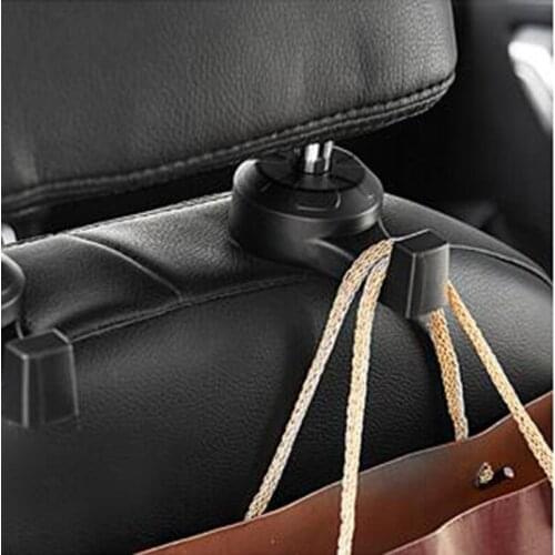 Car Hidden Seat Back Hook Creative Car Multi-Function Hook 2pcs Universal Headrest Bracket Car Backrest Hook