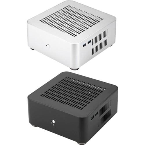 L80S Computer Cases Aluminum Chassis Desktop Mainframe with Usb 3.0 Port Hollow for Game Chassis Diy Mini Pc Itx Case