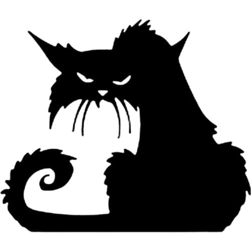 Dawasaru Funny Cat Car Sticker Waterproof Personality Decal Laptop Motorcycle Auto Accessories Decoration PVC,17cm*15cm