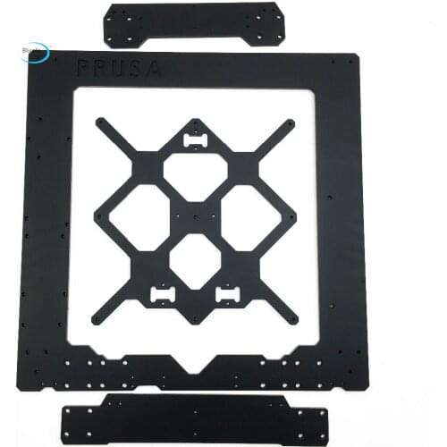 3D printer parts Cloned Original Prusa i3 mk3 aluminum alloy frame, 6mm thickness black aluminum frame