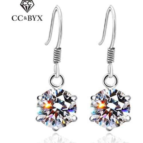 Long Dangle Earrings For Women Beautiful Shine Stone CZ Wedding Engagement Party Drop Earrings Nice Jewelry MSE002