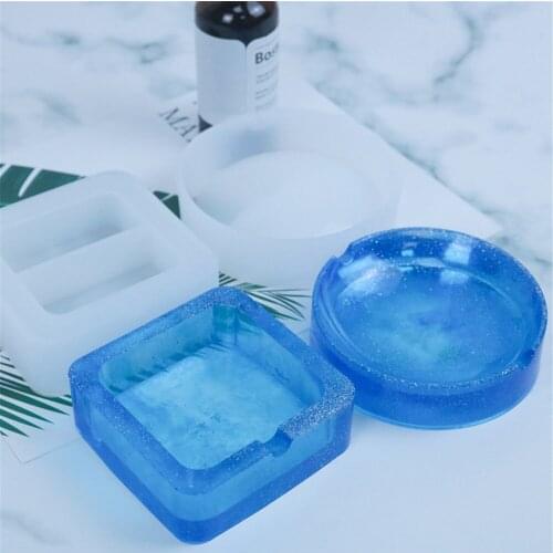 Ashtray Molds Casting Epoxy Resin Silicone Mold DIY Crafts Arts for Adult Children #W0