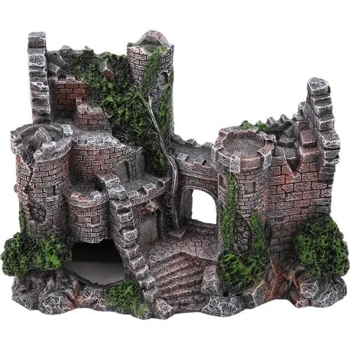 Simulation Resin Hide House Fish Tank Aquarium Ornaments Decor Better To Decorate Your Aquarium 7.48 X 5.51 X 3.15 In