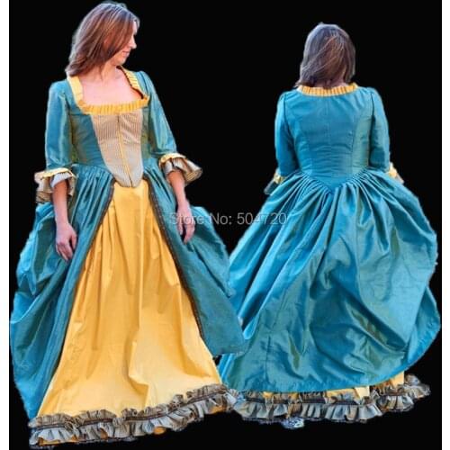 Tailored!Classical Theatre TV Duchess Queen 16th Medieval Renaissance Gown Era Halloween Retro Cosplay dress all size HL-520