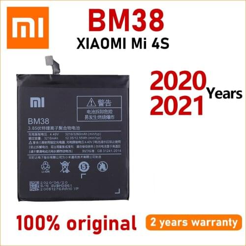 Xiao Mi Original 3260mAh BM38 Phone Battery For Xiaomi 4S Mi 4S Mi4S High Quality Batteries With Tracking number