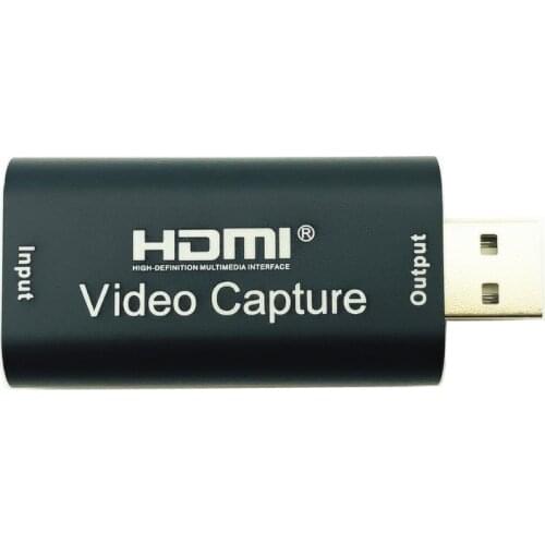 Mini HD 1080P HDMI-compatible To USB 2.0 Video Capture Card Game Recording Box for Computer Etc. Live Streaming Broadcast