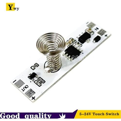 1 PCS 5-24V Multifunctional Cabinet LED Light Touch Switch Dimming Smart Switch Capacitance Sensor Infinite Dimming Module