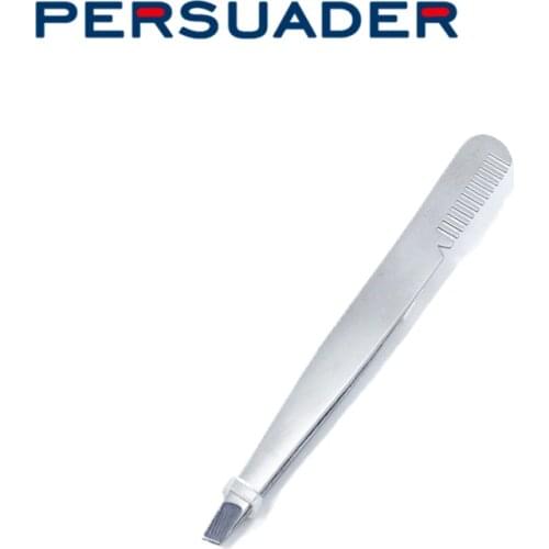 Royal Sissi 2pcs/set fly fishing tools pointed nose&incline nose stainless steel forceps tweezers with hair pettine comb attache