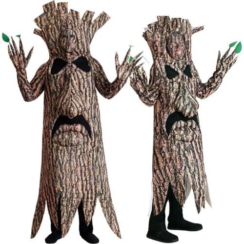 New Halloween Party Cosplay Adult Kid Terrorist Trees Monster Tree fairies Cosplay Costume School Stage Performance