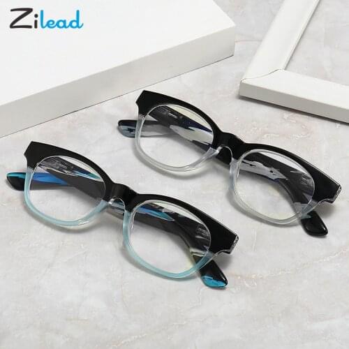 Zilead Camouflage Reading Glasses Small Oval Presbyopia Eyeglasses Men&Women Prescription Optical Eyeglasses Degree+1.0to+4.0