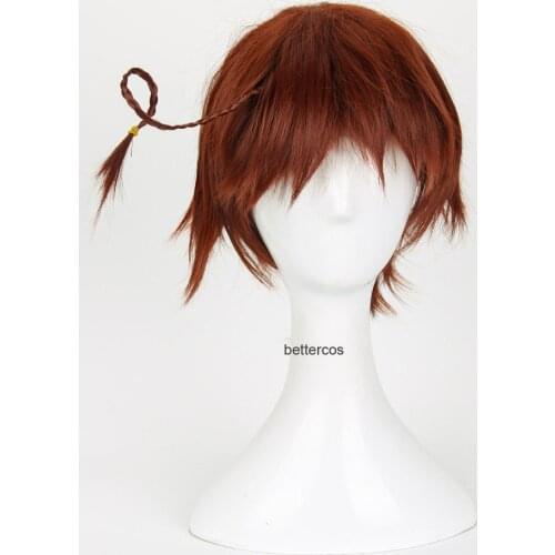 Axis Powers Hetalia APH HETALIA Feliciano Vargas Italy Cosplay Wigs Short Heat Resistant Synthetic Hair Wig + Wig Cap