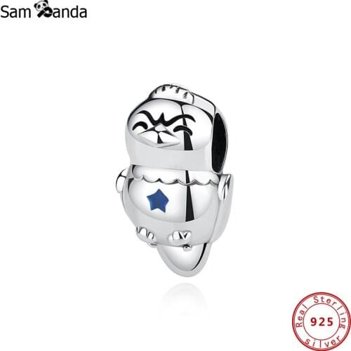 Authentic 2021 100% 925 Sterling Silver Charms Owl CZ Fit Original Bracelets Women DIY Gift Jewelry