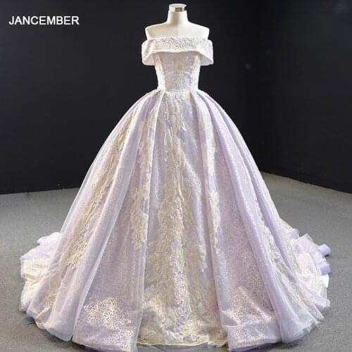 RSM67082 Purple Gorgeous Applique Print Pattern Evening Party Dress Off-neck Tube Top Frill Backless Event Dating Long Dress