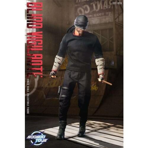 Soosootoys SST024 1/6 Blind Man Figure Model 12 inch Male Soldier Action Doll Full Set Toy In Stock