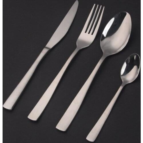 304 Stainless Steel Tableware Hotel Restaurant Thicken Knife Spoon Fork Cutlery High Quality Dinnerware Kitchen Tools