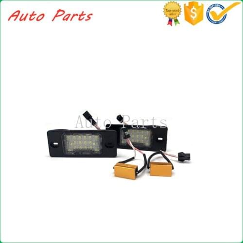 2pcs 18 LED License Plate Light 95563162002 95563162003 7L5943021A For V W Touareg Tiguan Golf Passat for Porsche Cayenne