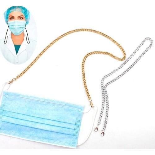 Gold Color Chain Mask Extension For Masks Lanyard Handy&Convenient Safety Mask Rest&Ear Holder Rope Hang On Neck String