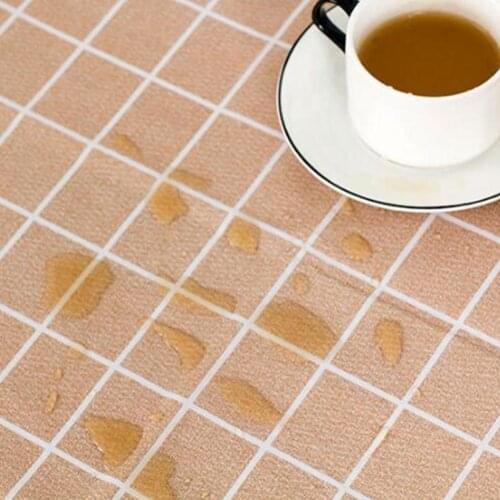 Waterproof PVC Tablecloth Table Cloth Checkered Table Cover Mat Kitchen Pattern Oil Cloth Soft Cloth Tablecloth